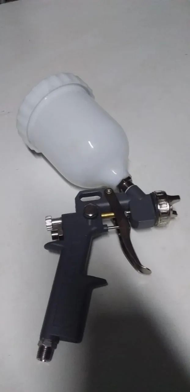 Pistola de pintura para compressor de reservatório nova zero 