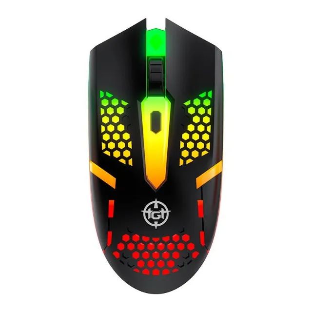 ? COMBO GAMER TGT FAL RAINBOW - TECLADO + MOUSE + MOUSEPAD - Foto 4