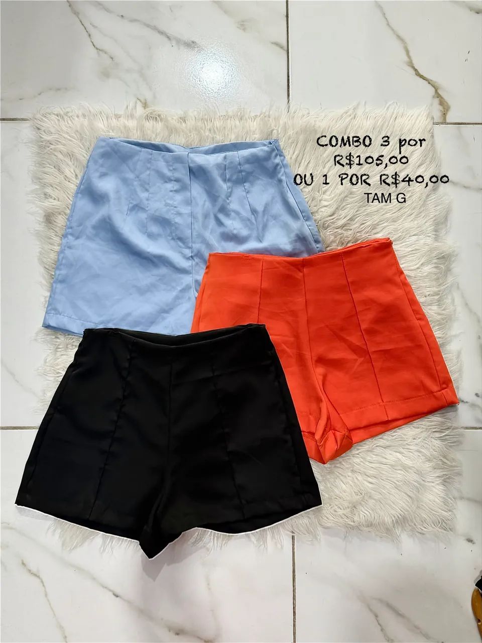 COMBO 3 SHORT ALFAIATARIA  - Foto 2