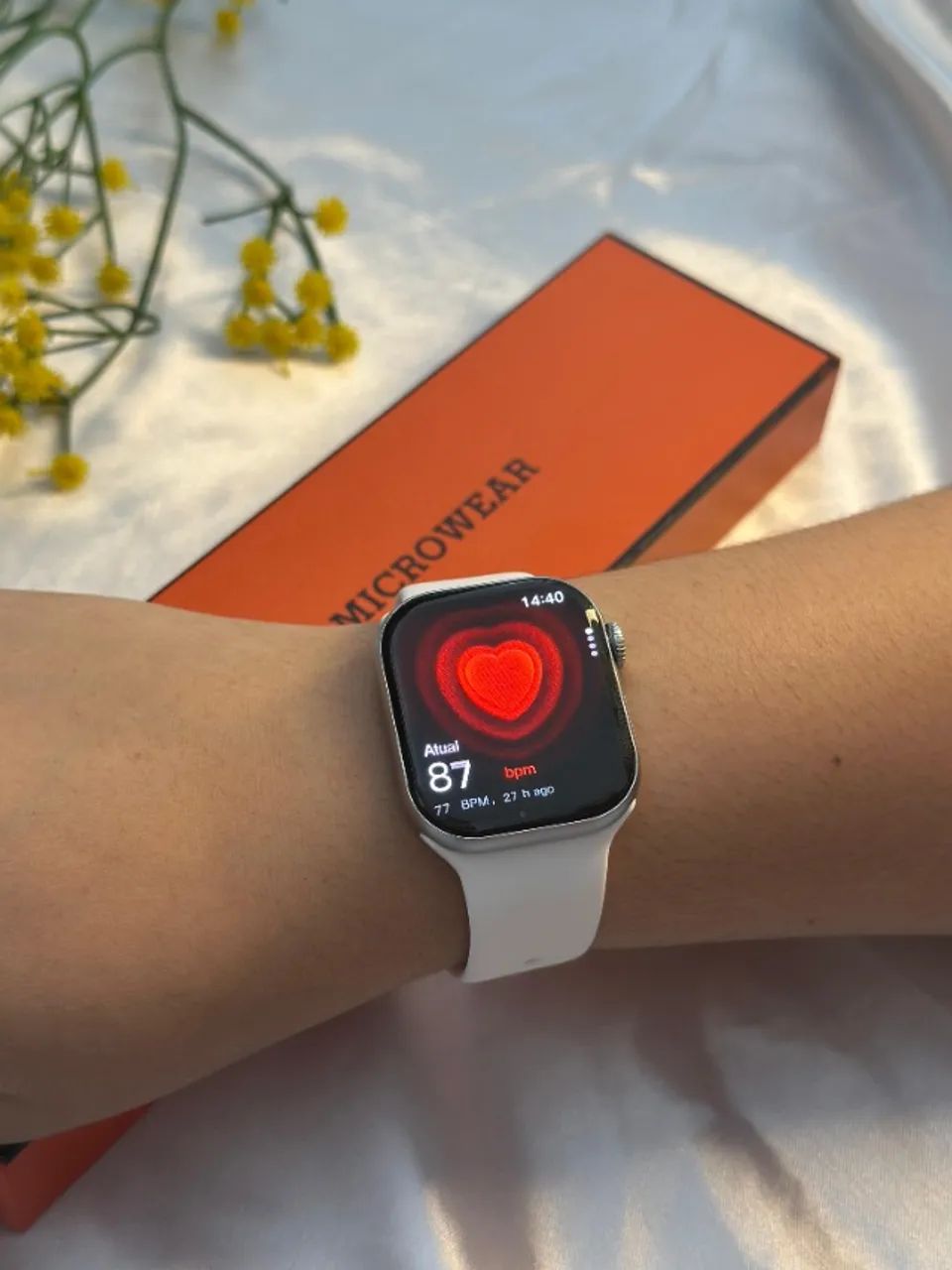 Relógio Smartwatch Microwear W10 Pro Mini 42mm Séries 10 Feminino Infantil Tela Amoled - Foto 3