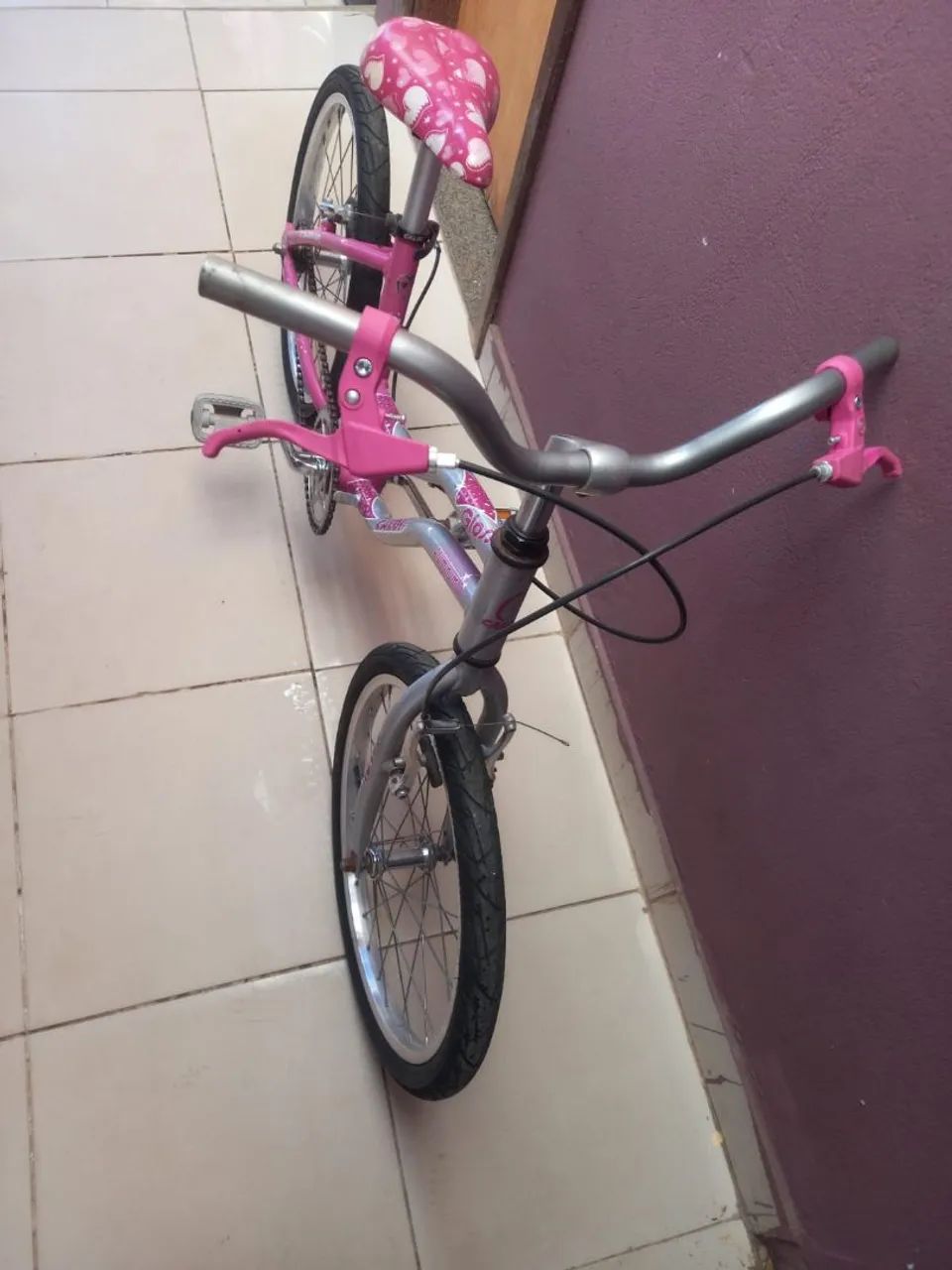 Bicicleta quadro de alumínio e freios de alumínio 