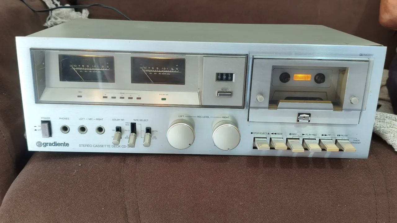 Tape deck gradiente cd3700 no estado 