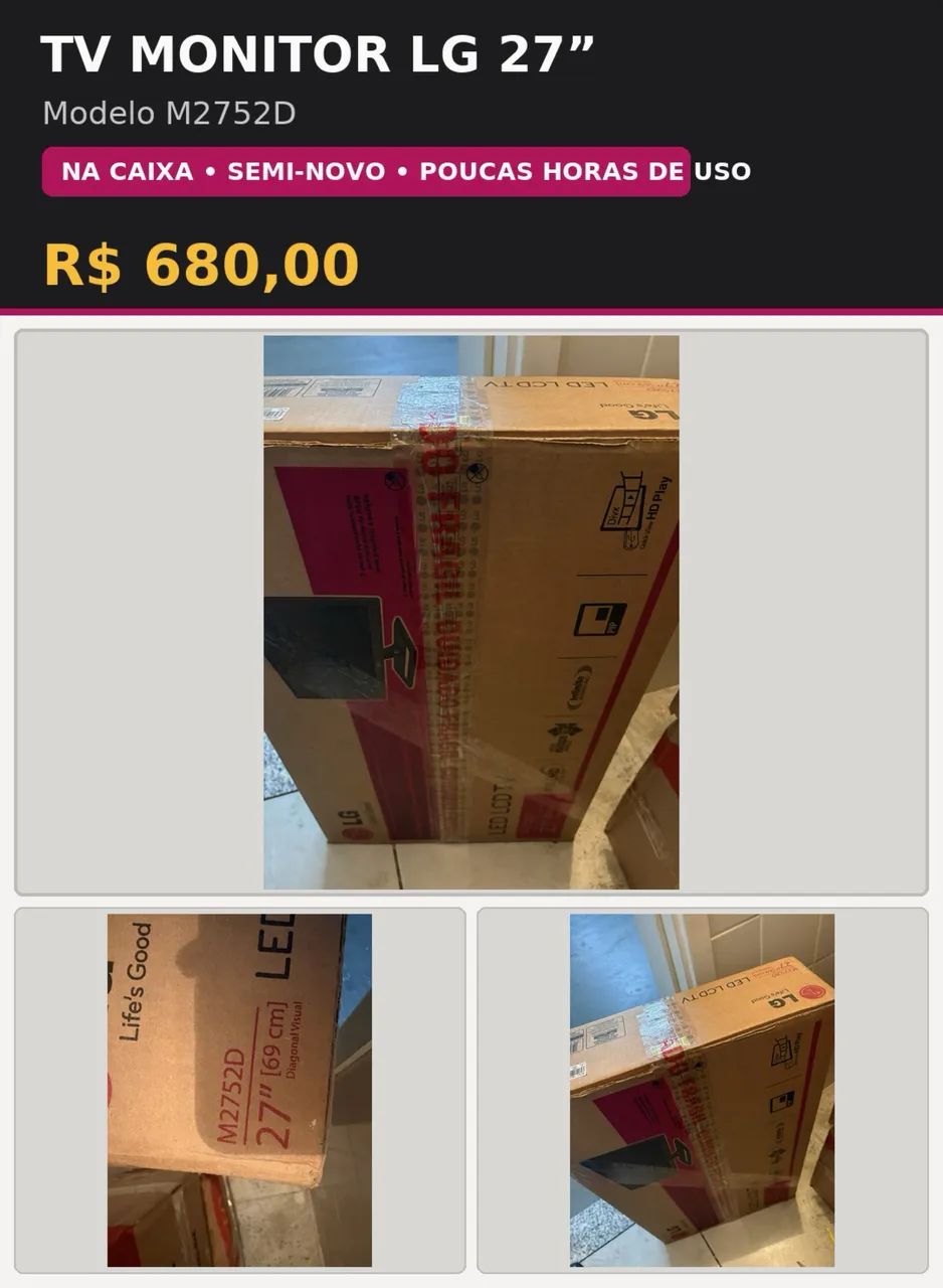 TV Monitor LG 27 polegadas  - Foto 4