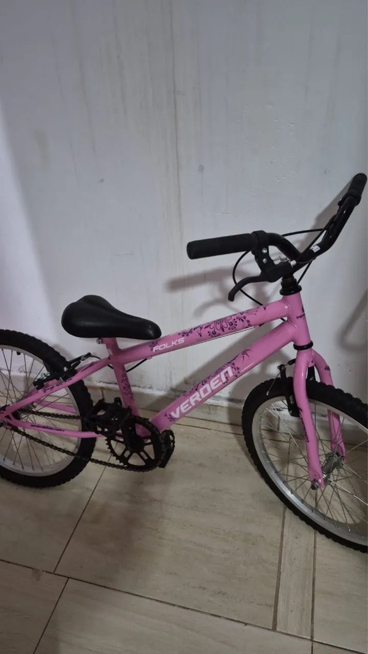 Bicicleta rosa nova - Foto 3