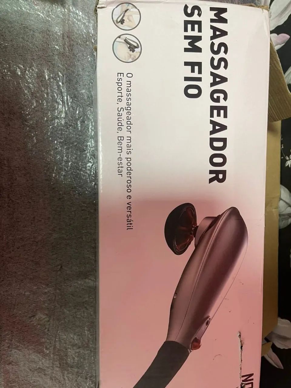 massageador na caixa seminovo carregavel