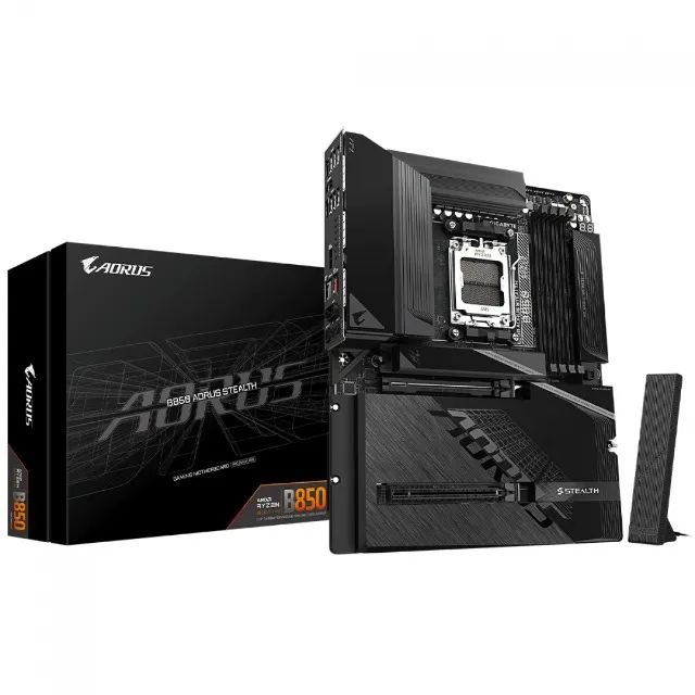 Placa Mãe Gigabyte B850 Aorus Stealth AMD AM5, ATX, WiFi, bluetooth, DDR5 nova