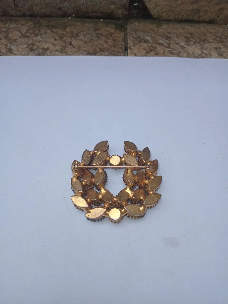 Broche/Pingente/pedra vermelha vintage - Foto 2
