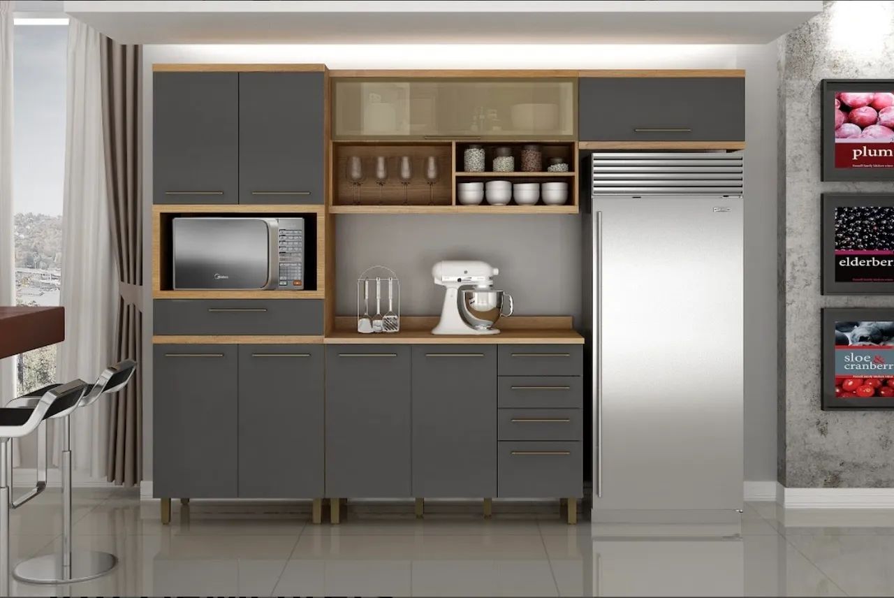 Cozinha Modular em MDF com Torre e Nichos - Foto 5