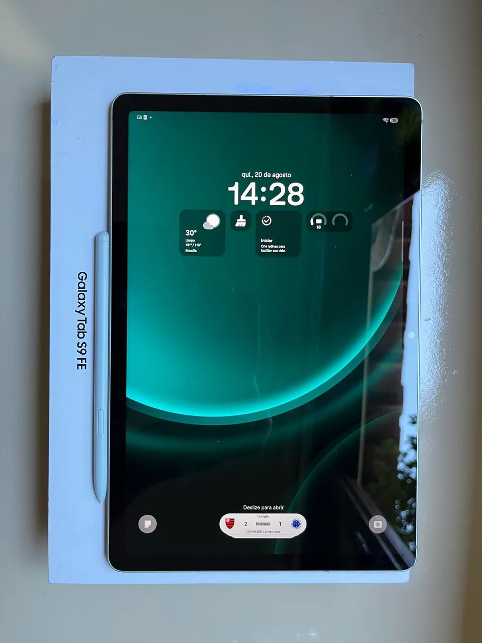 SAMSUNG TAB S9 FE (ESTADO IMPECÁVEL - ACEITO PROPOSTAS) - Foto 2