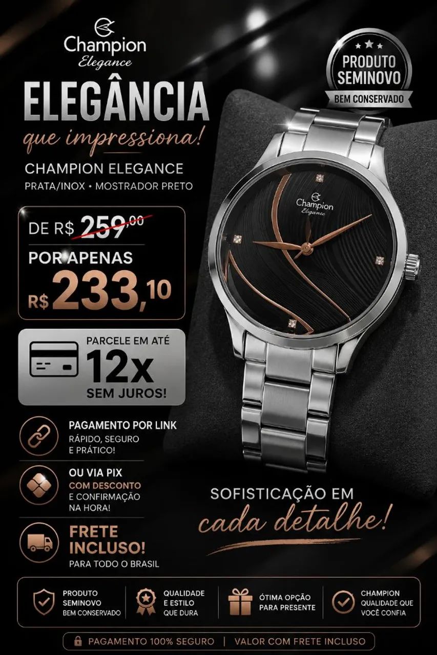 Relógios seminovos 