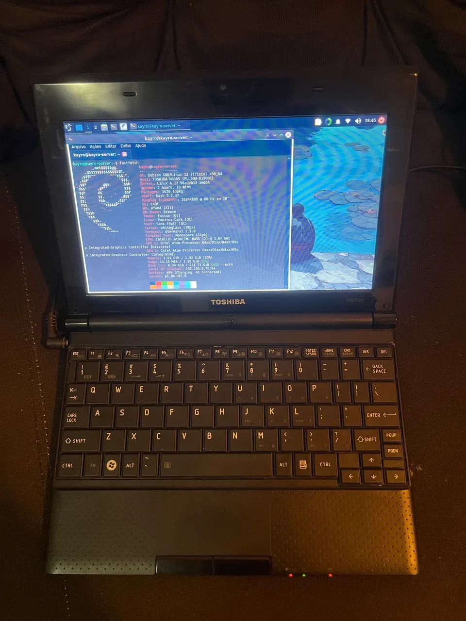 Netbook Toshiba + SSD