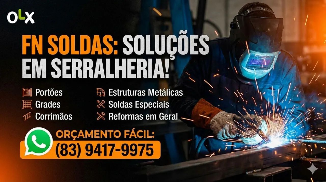 Solda e Pequenos reparos na hora Ferro, Alumínio e Inox em João Pessoa
