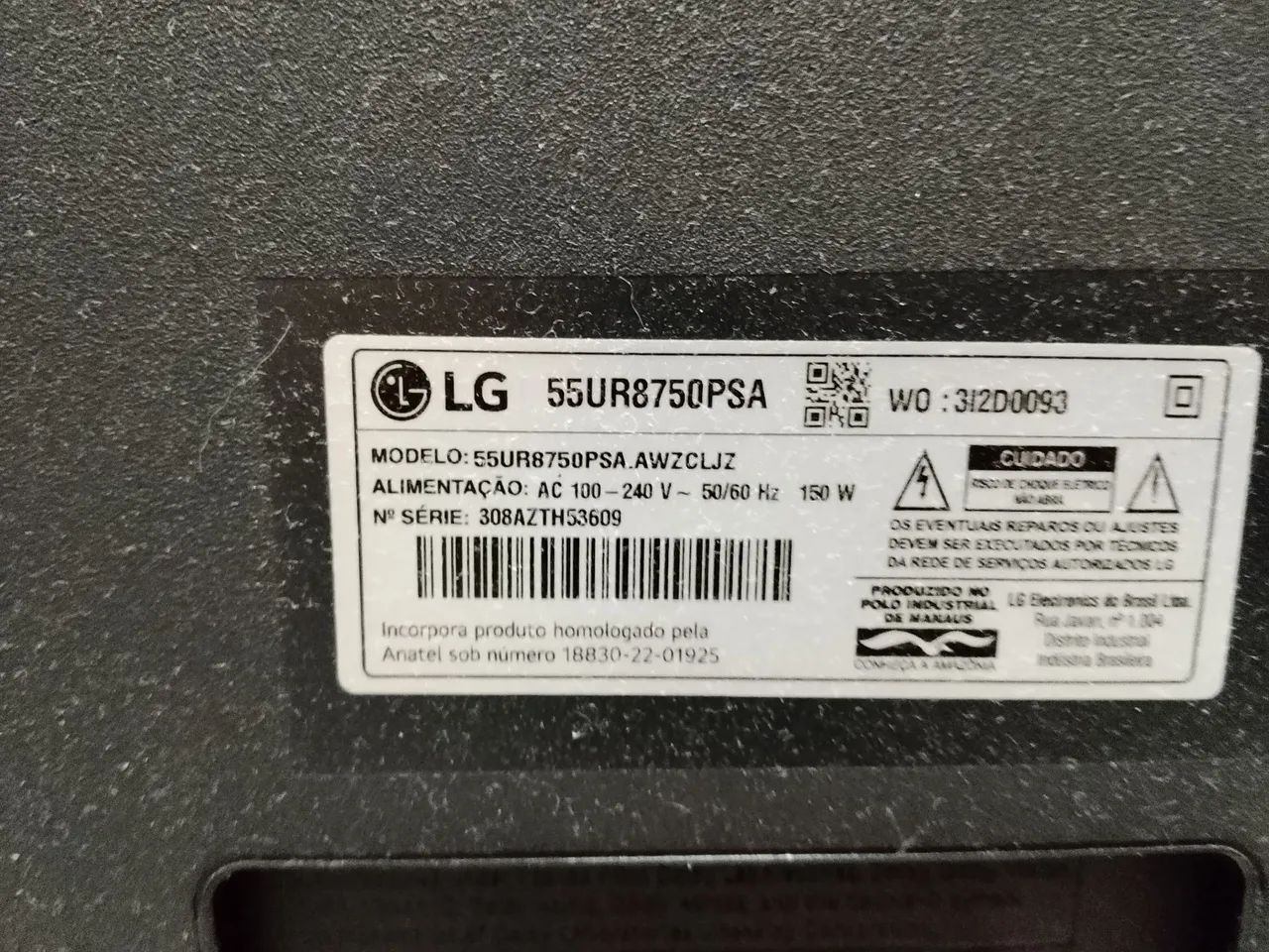 Tv LG 55 plegada