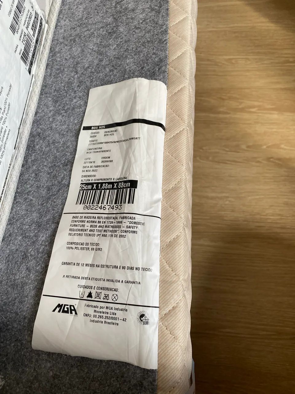 Cama Box Solteiro + Colchão solteiro semi usado  - Foto 4