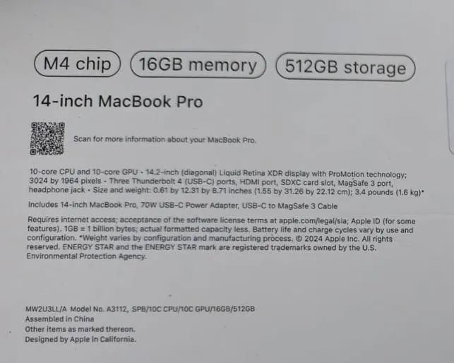 MacBook Pro M4 2024 - Foto 2