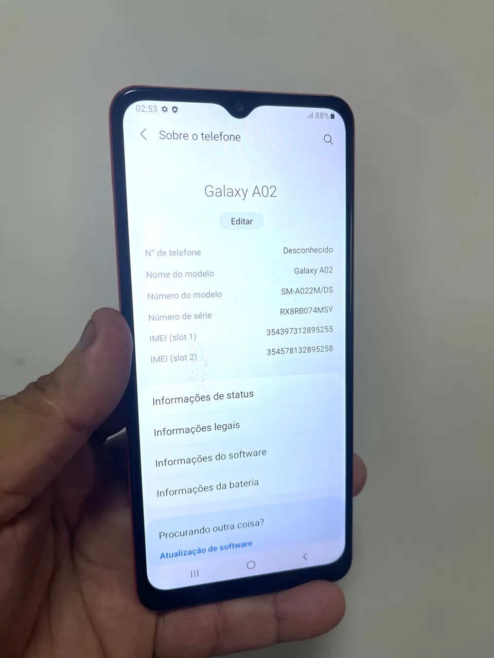 Samsung A02 4ram, dual core câmera dupla - NOVINHO - Foto 5