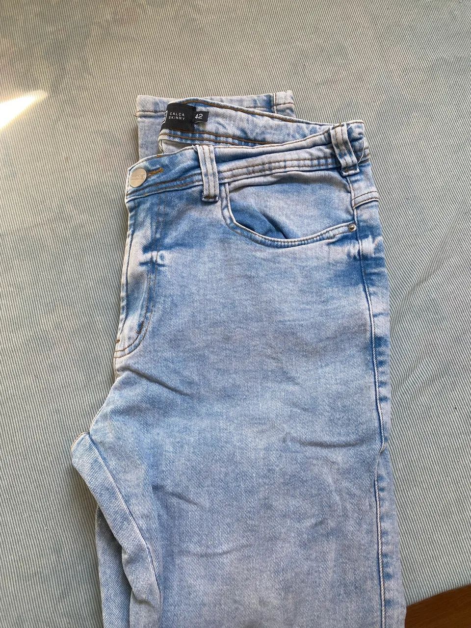 Calça jeans clara THING nova tam 42  - Foto 2