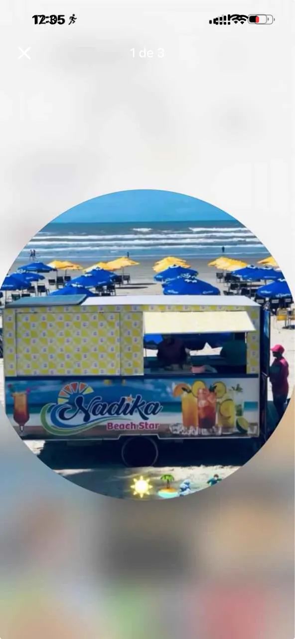 Vende-se carrinho de praia