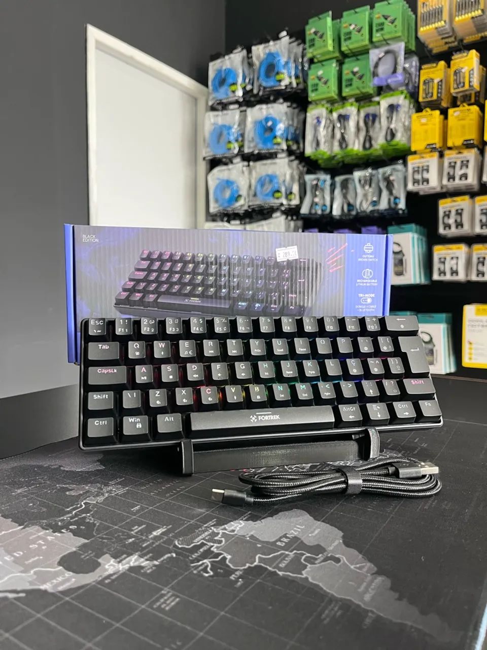 Teclado 60% Wireless Mecânico Fortrek  - Foto 2