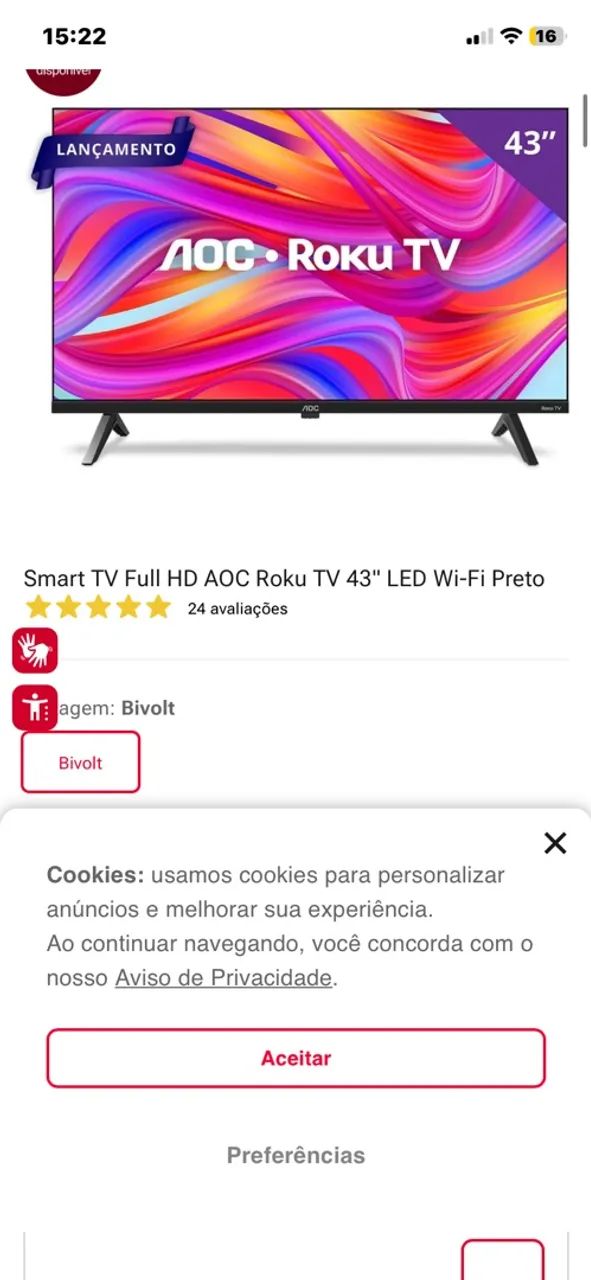 Smart Roku tv FHD 43  - Foto 2