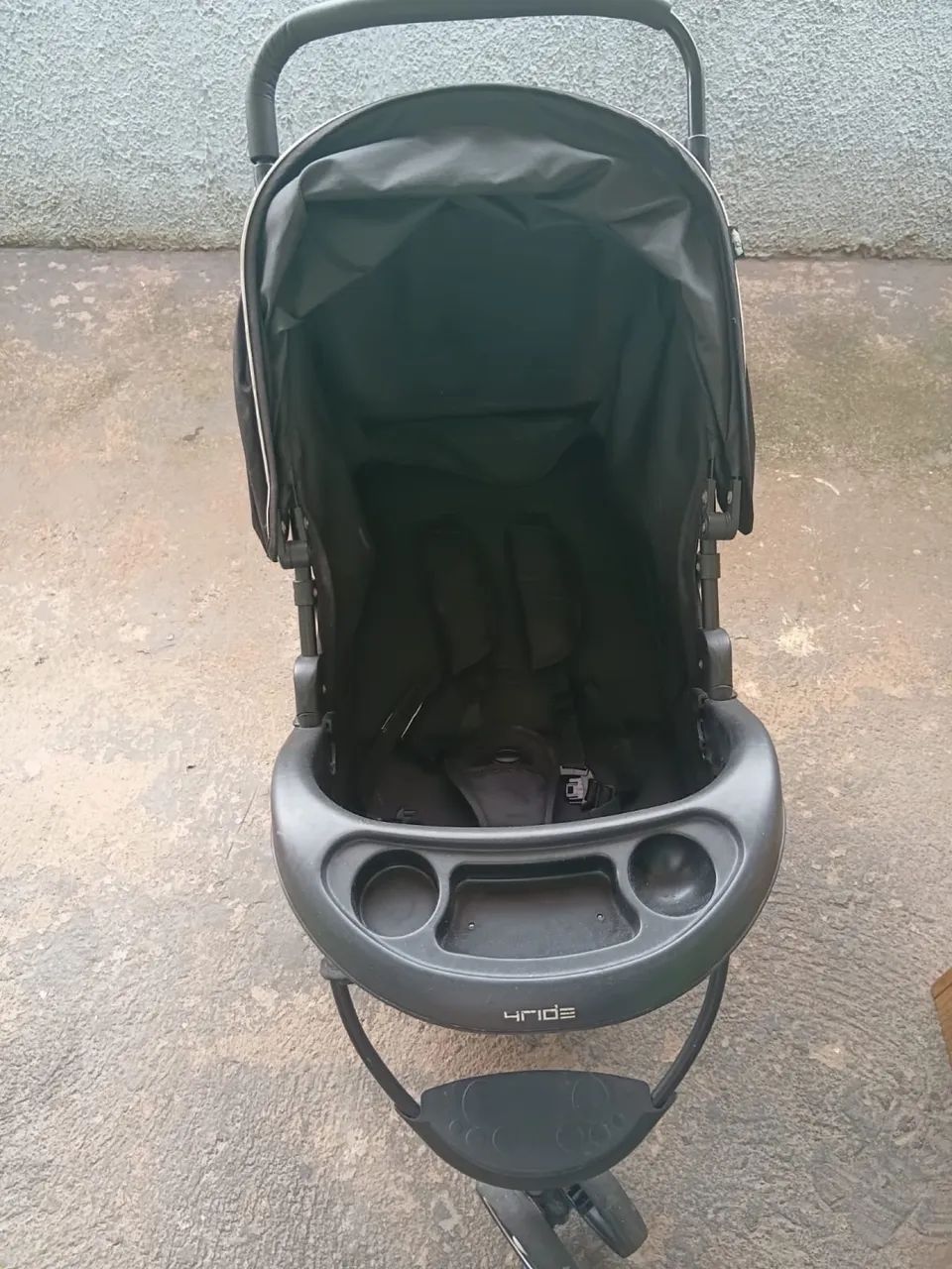 Carrinho unissex preto para bebê MaxiBaby - Foto 3
