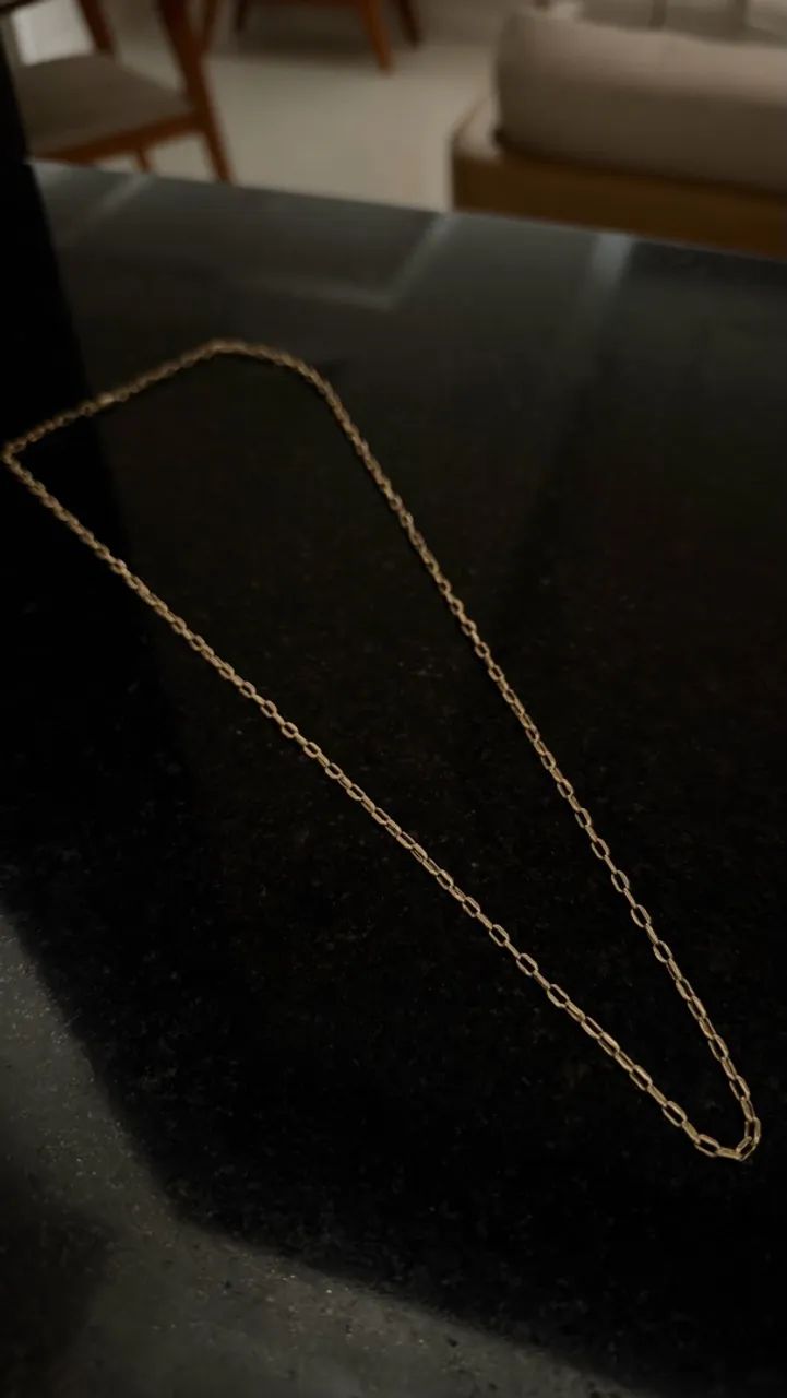 Cordão oco ouro 18k 7.3g