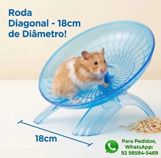 Roda para Hamster diagonal