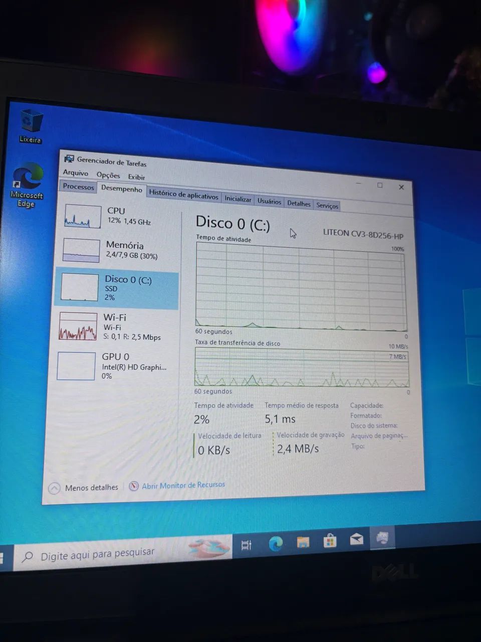 Notebook Dell Latitude 7480 - i5 7ª Geração - Foto 3