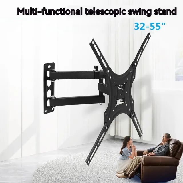 Suporte de parede articulado e inclinável para TVs de 32-55 polegadas - Foto 3