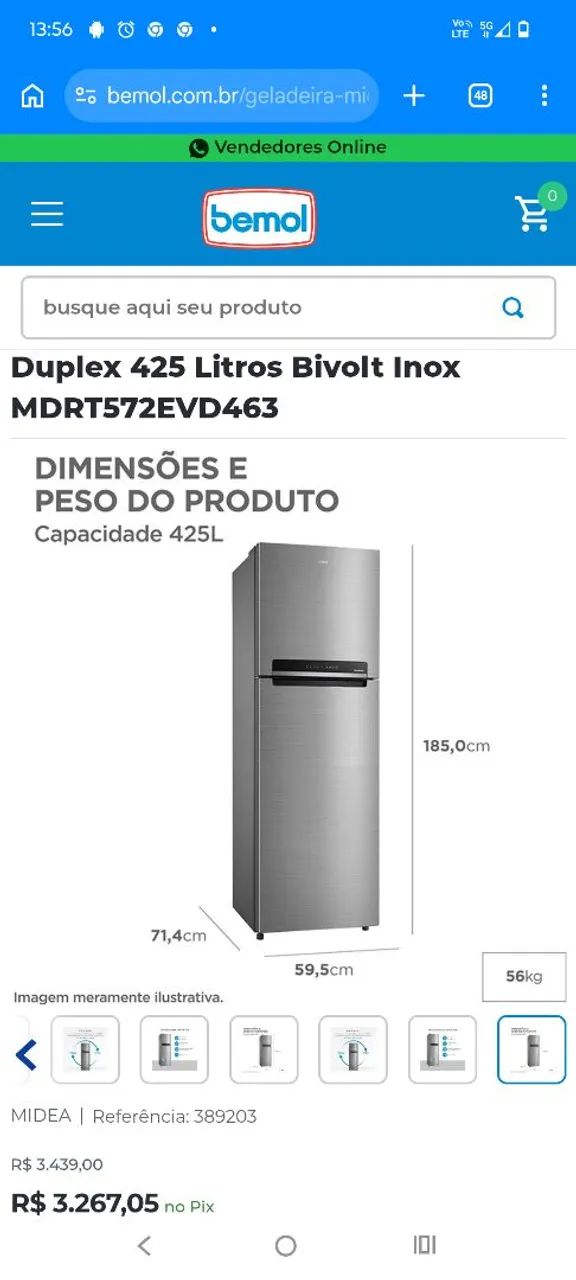Geladeira duplex