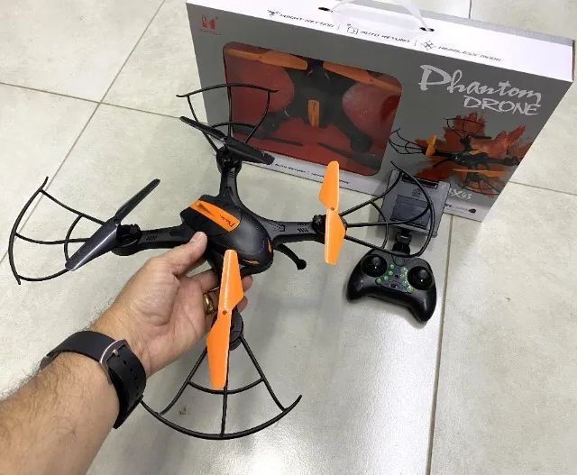 Drone Phantom LH-X43 com luz LED com controle remoto de 2,4 GHz - Foto 4