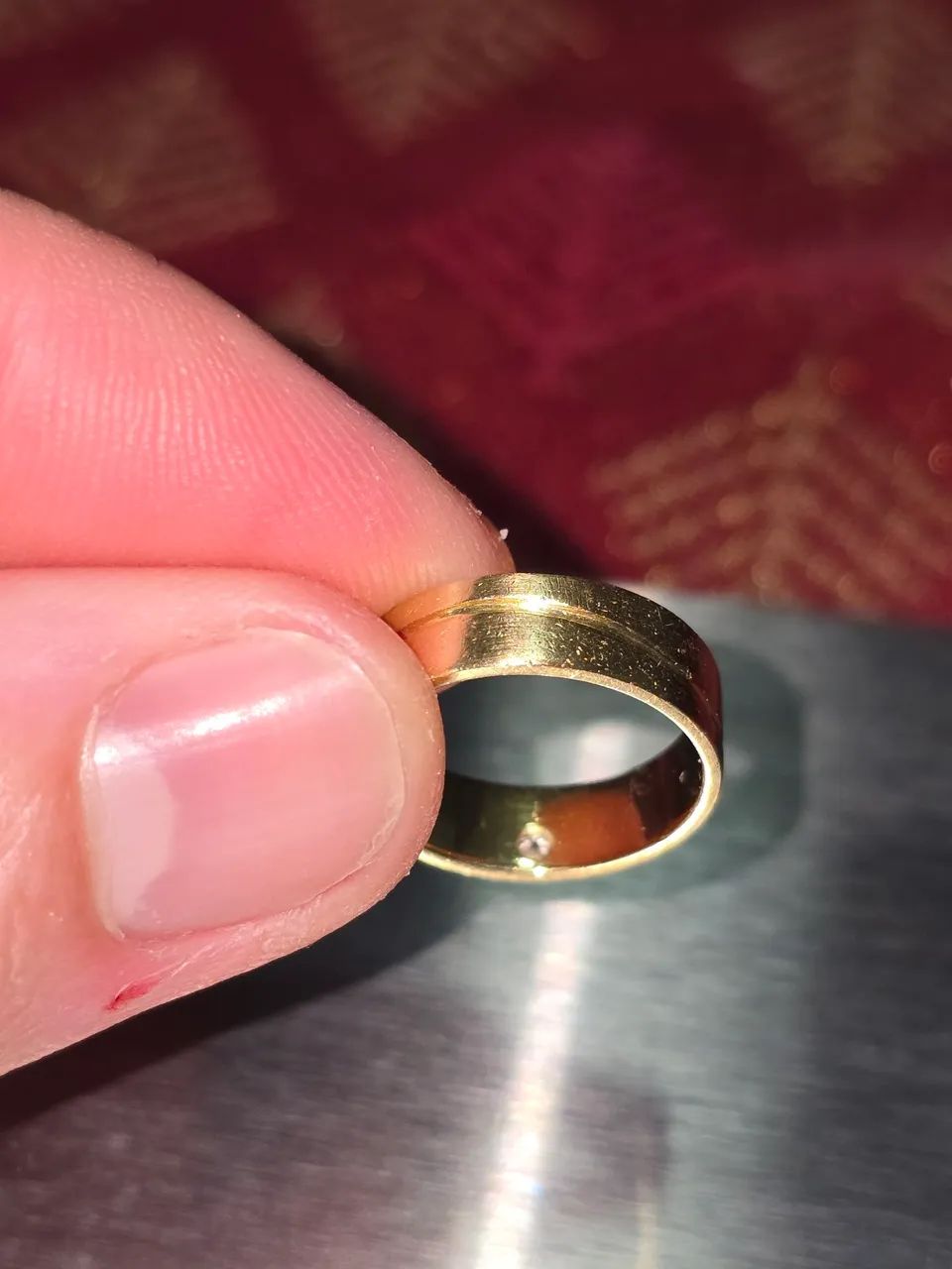 Anel em ouro 18k com diamante  - Foto 4