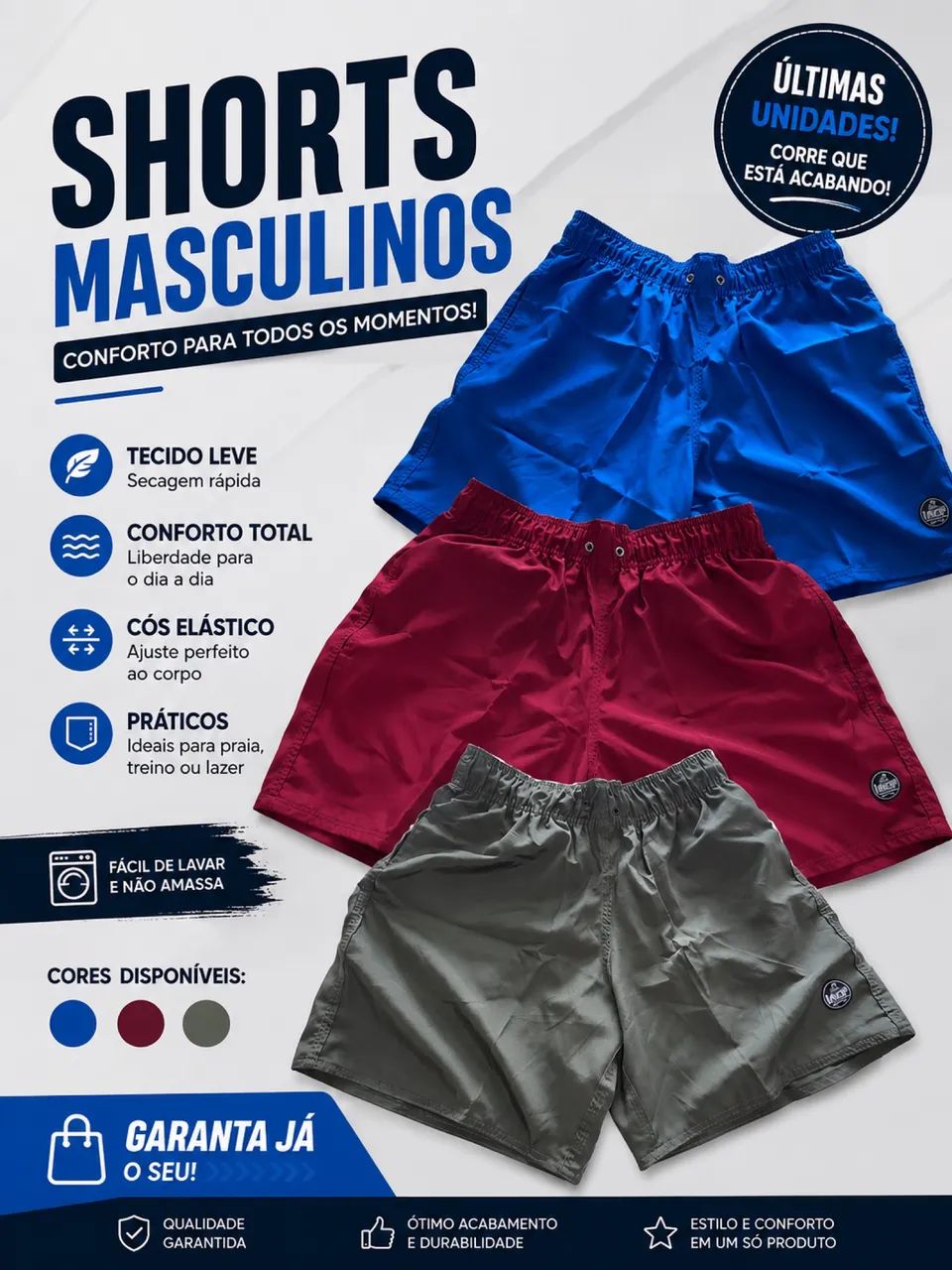 Shorts masculino 