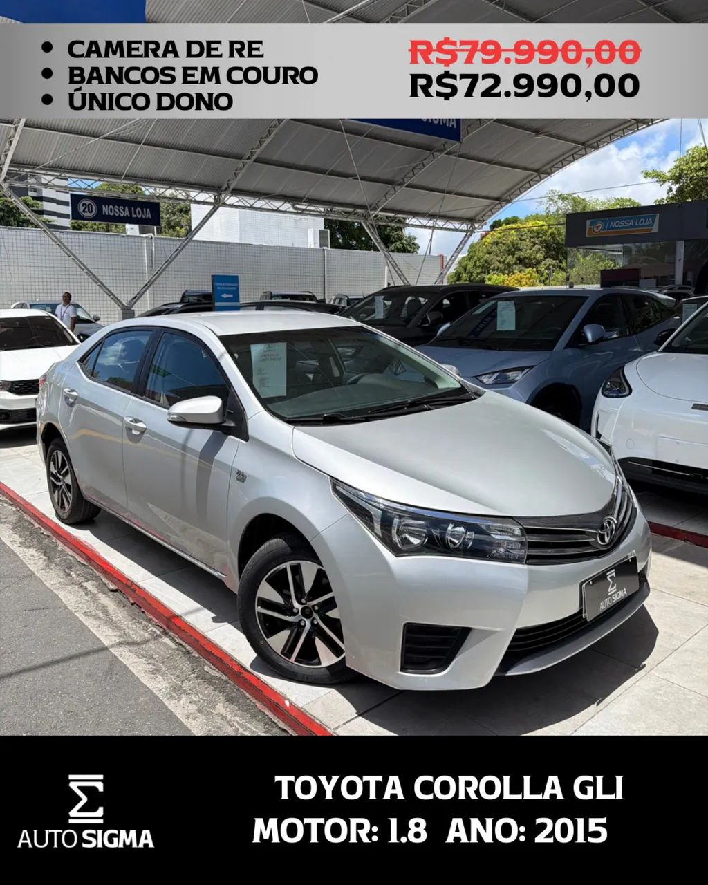 Toyota Corolla GLI 1.8 16V AT FLEX 2015