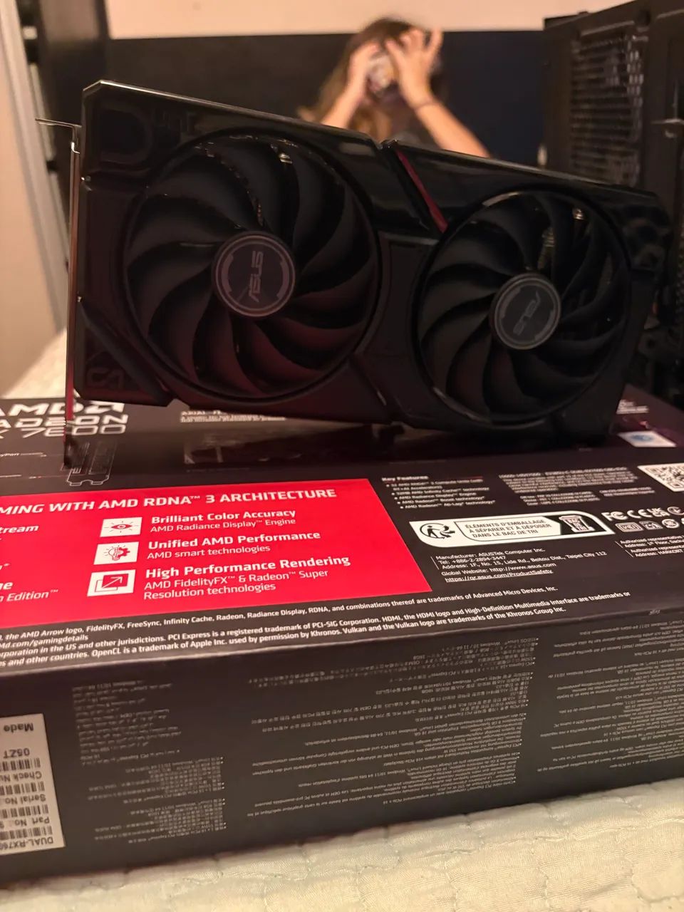 radeon rx 7600 Asus Oc Dual Edition 8gb Vram - Foto 5