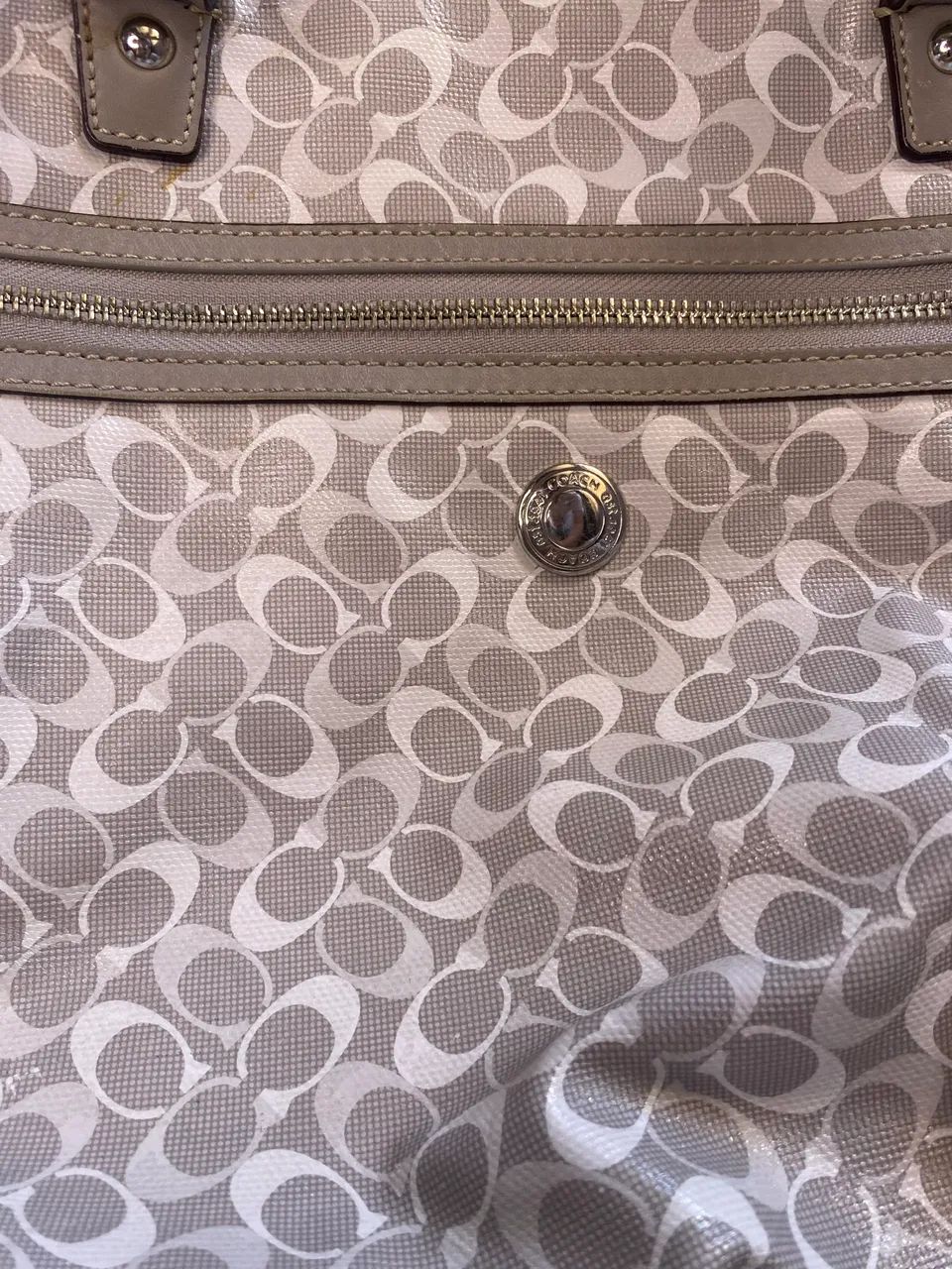 Bolsa coach cinza - Foto 5
