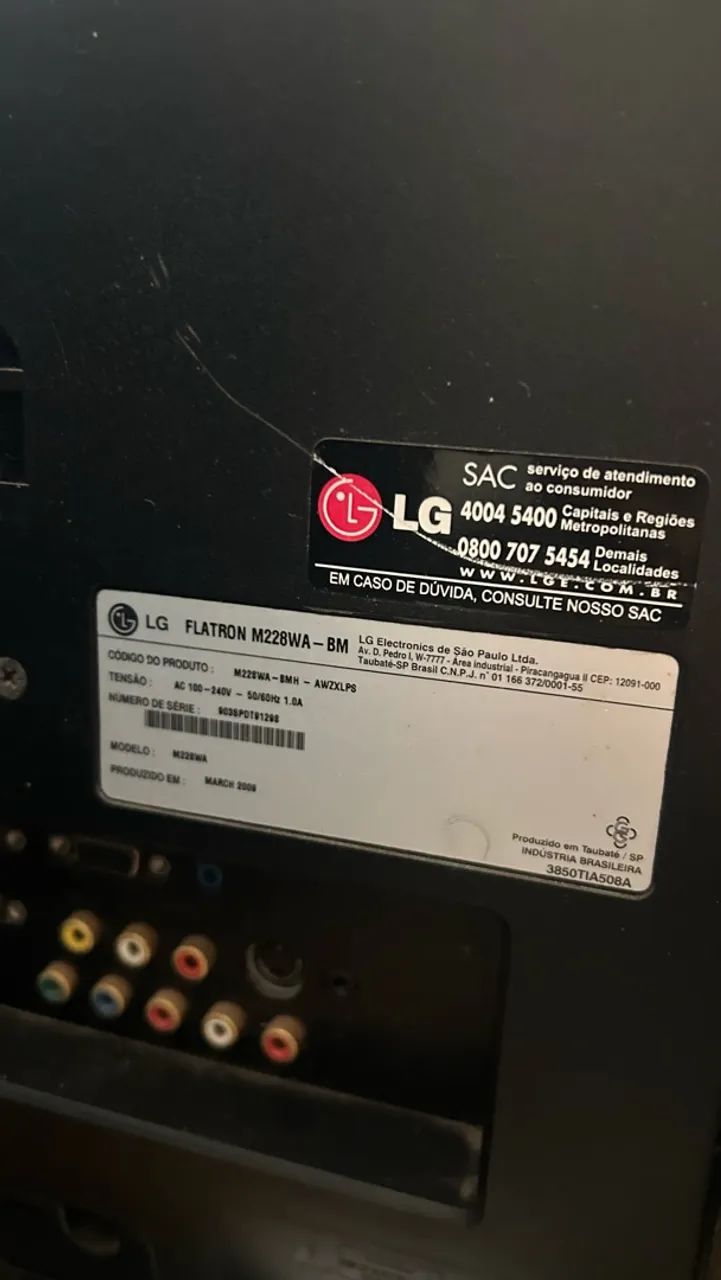 Monitor LG Flatron 22 Polegadas - M228WA - Foto 4