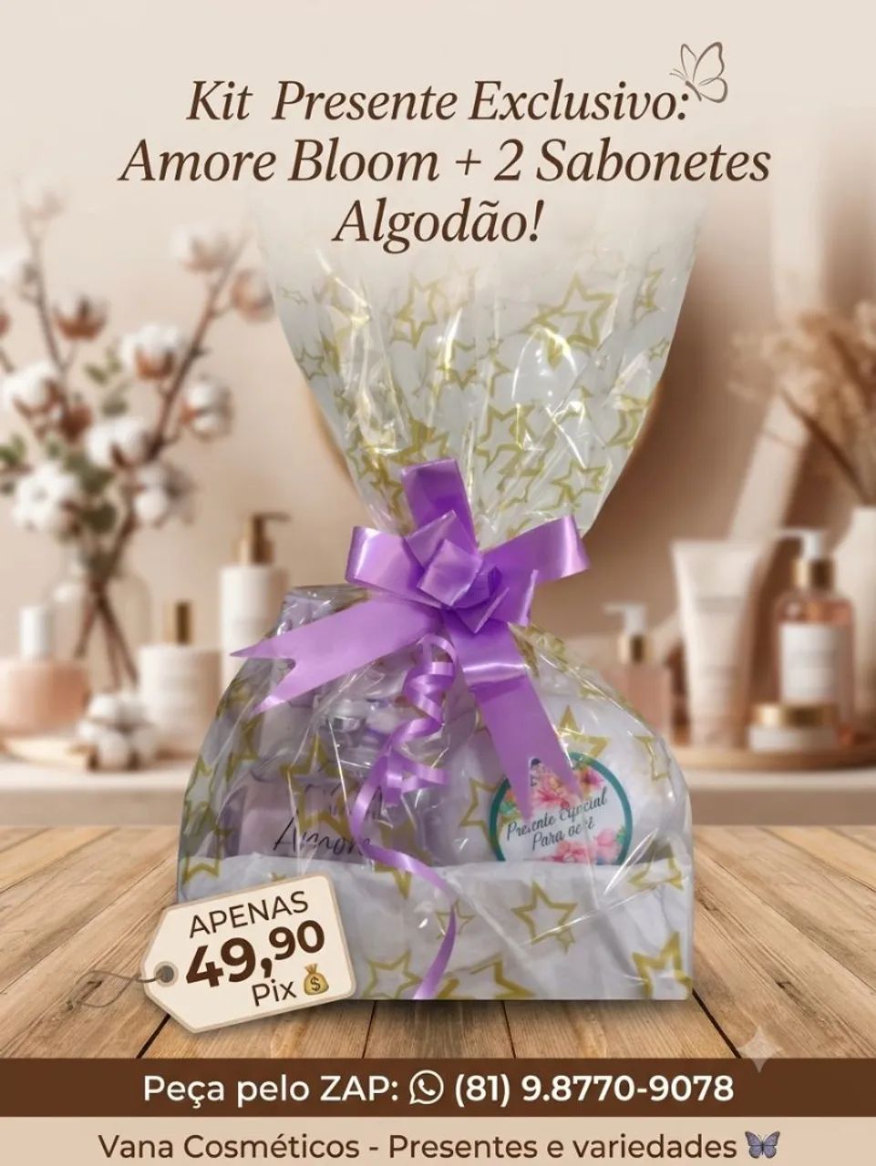 Presente Amore Bloom + sabonetes - Foto 2