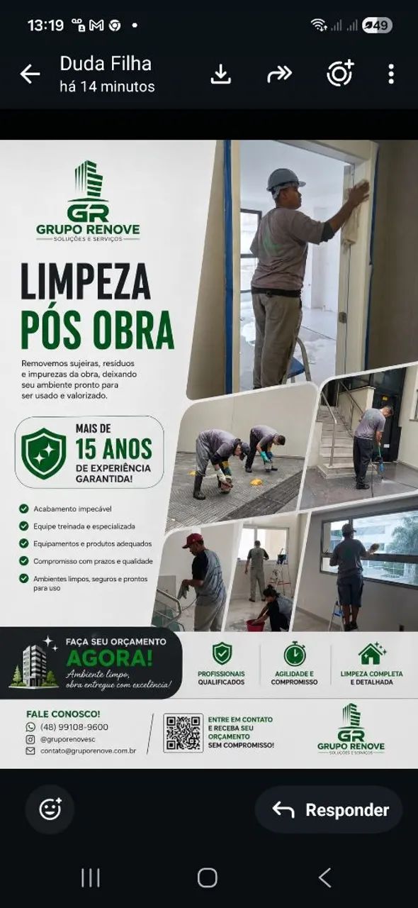 Servicos de Limpeza pós obra 