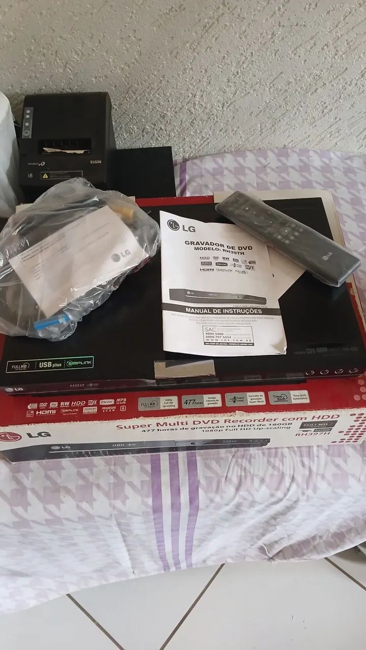 Gravador de DVD nunca usado