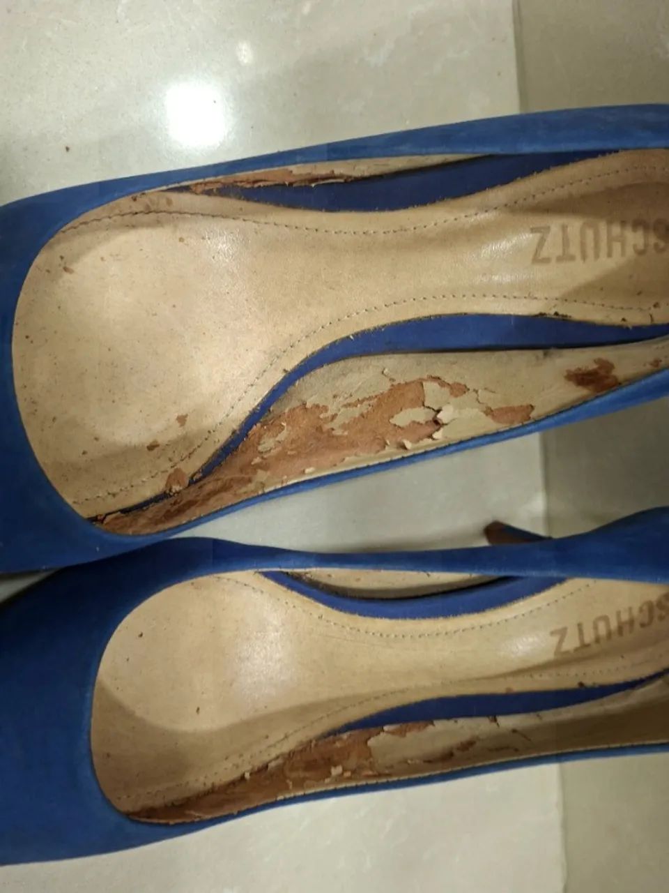 Scarpin Schutz azul 38 - Foto 5