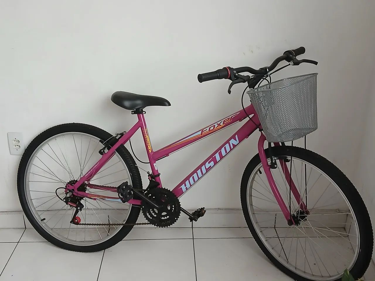 Bicicleta rosa, feminina media