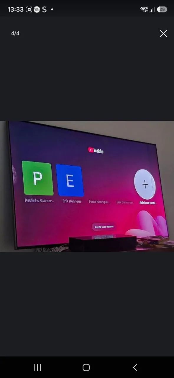 TV SMART 55" 4K , Funciona perfeitamente todas as funções! *