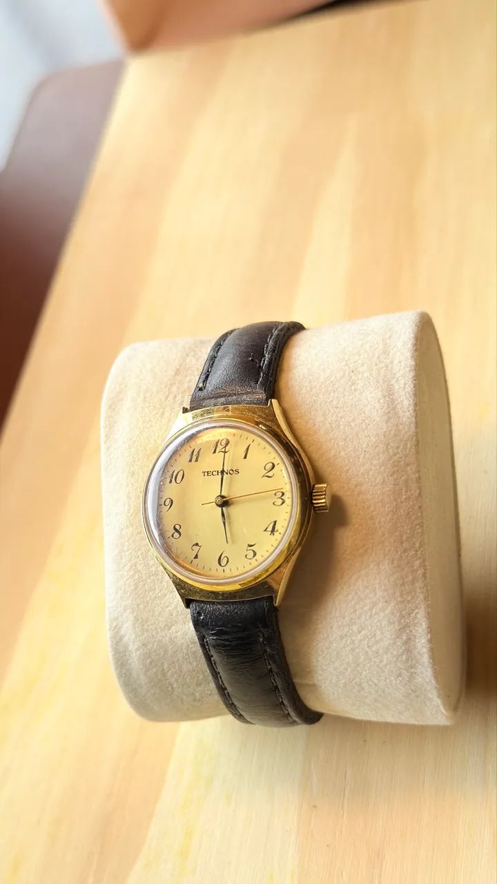Relógio Technos Vintage Mecânico a Corda - 17 Rubis Impecável