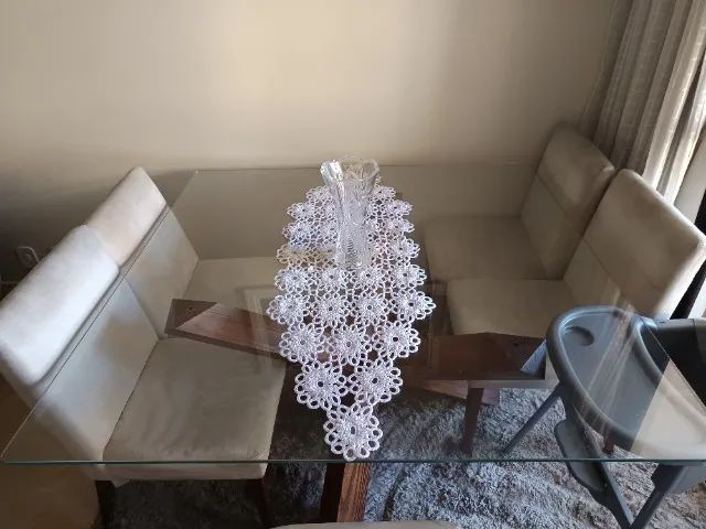 Tampo de mesa transparente quadrado  - Foto 4