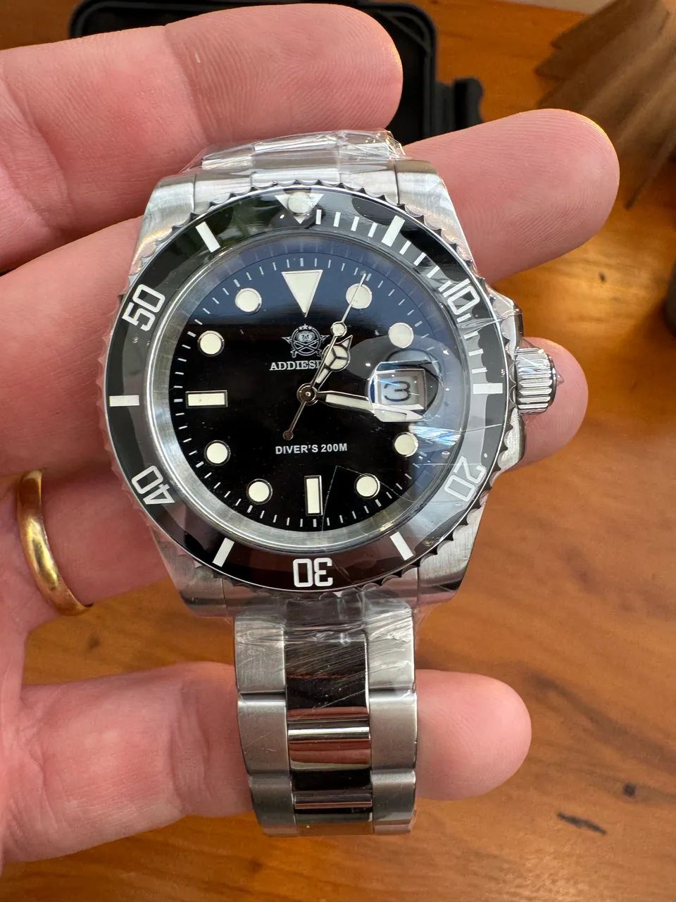 Relogio Addiesdive Submariner Black 41mm - Foto 3