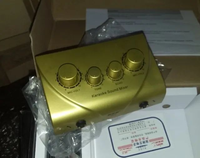 karaokê Sound Mixer com Eco - NKR com entradas duplas de microfone - Foto 2
