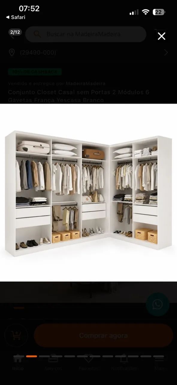VENDE-SE CLOSET MDF - Foto 2