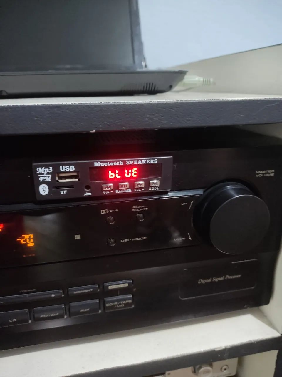 Som receiver modular com USB, bluetooth e cartão vai como está na foto sub ativo e caixas  - Foto 2