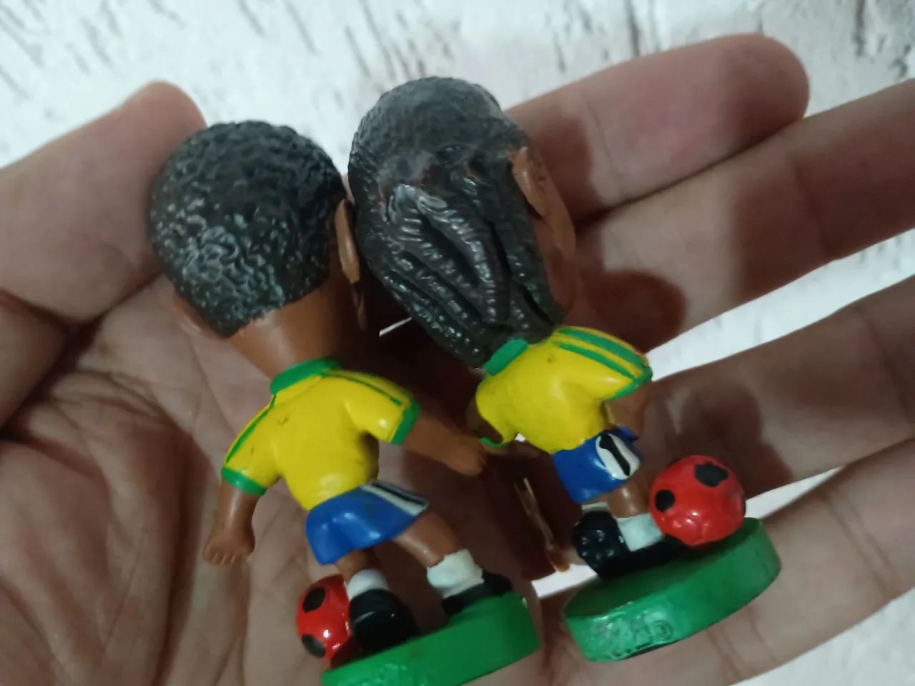 4 bonecos minicraque copa 98 coca cola usados na condição  - Foto 5